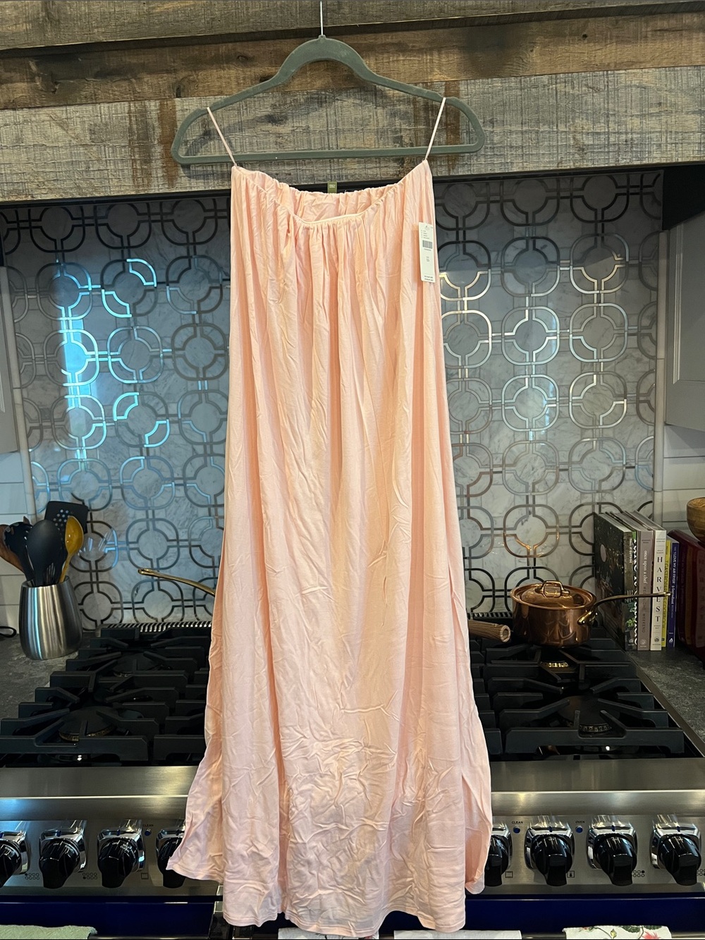 Anthropologie Celandine strapless dress Quartz Pink Size XS NWT